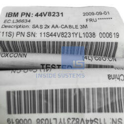 Alternative view of 44V8231 - 3m SAS Cable AA Adapter to Adapter