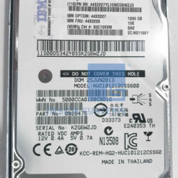 44X3228 - 1.2TB 6G SAS 10K RPM V7K FLEX HDD 8 44X3228 D