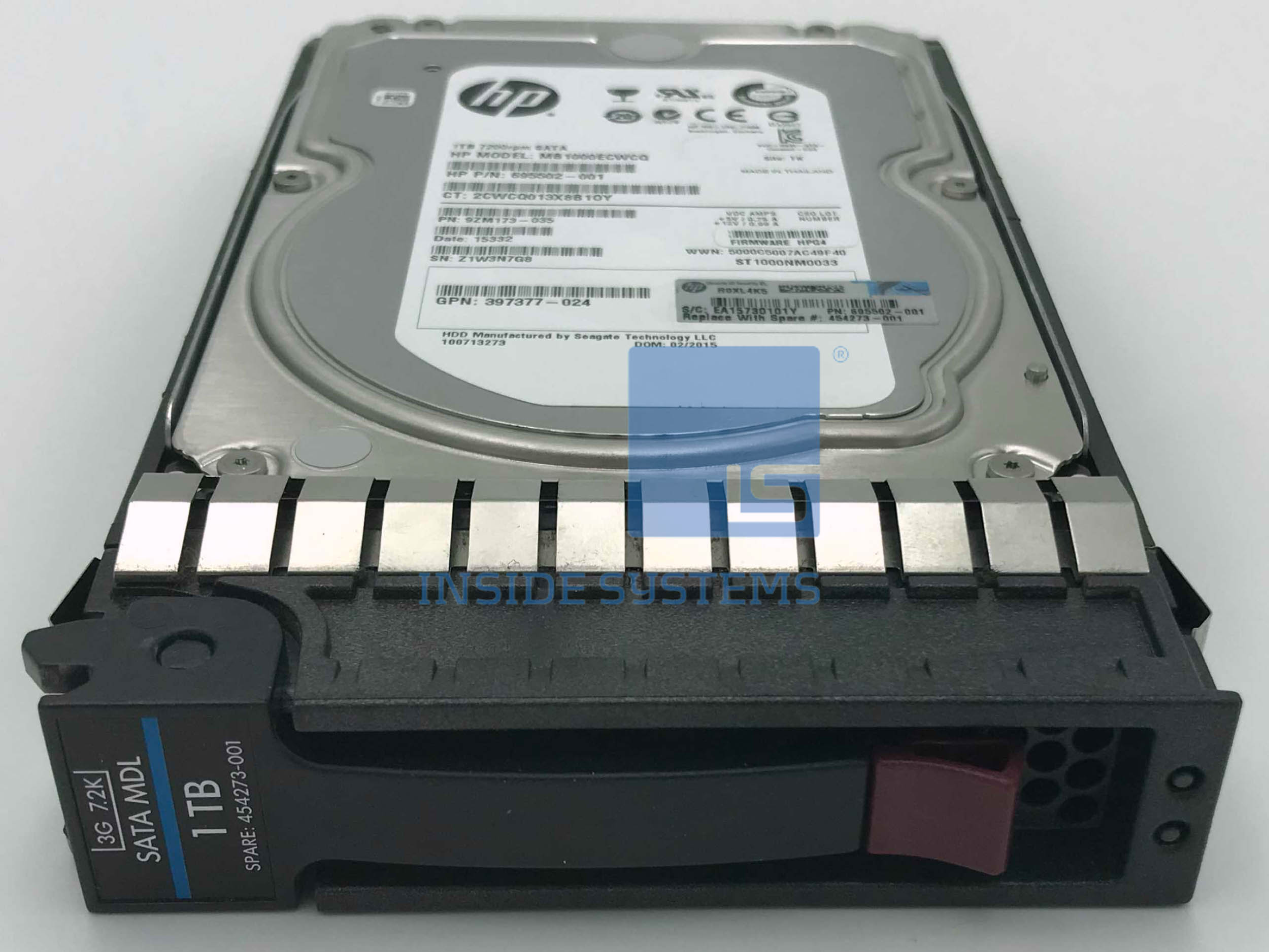 454273-001 - 1TB 7.2K 3G NHP SATA 3.5" HDD 4 454273-001 - 1TB 7.2K 3G NHP SATA 3.5" HDD - Image 2