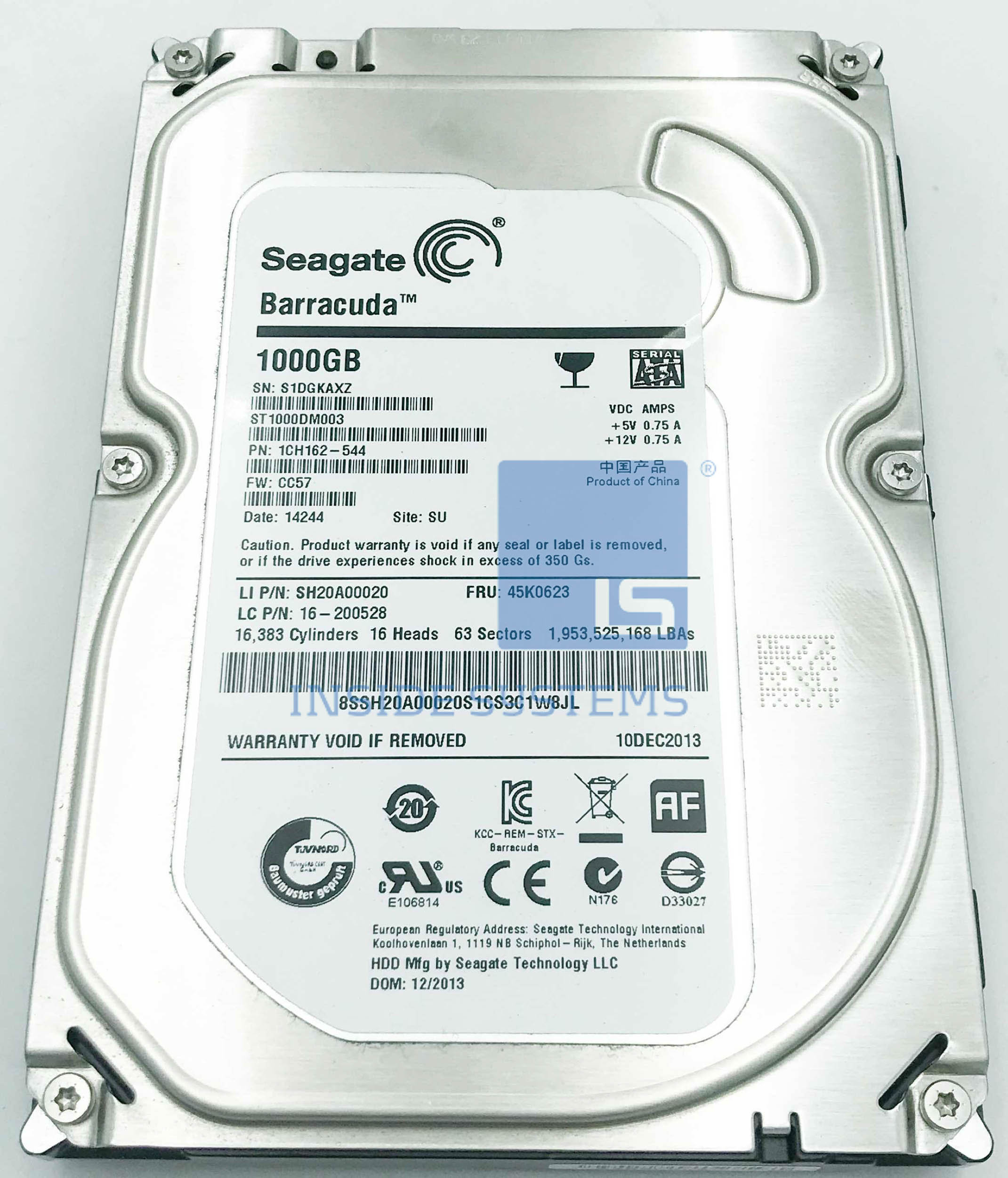 45K0623 - 1TB 3.5'' SATA 7200RPM HDD 4 45K0623 - 1TB 3.5'' SATA 7200RPM HDD - Image 2