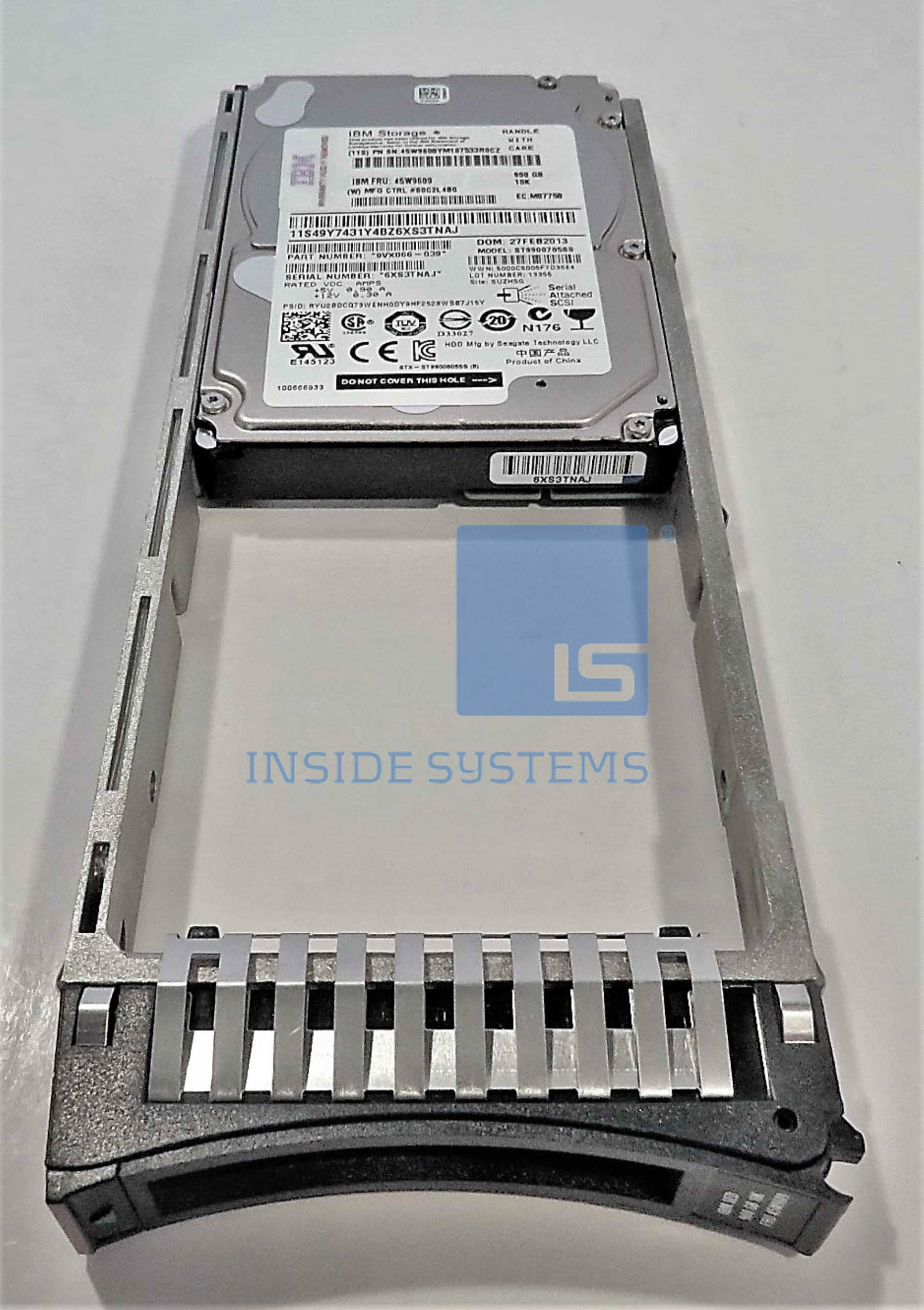 45W9609 - IBM 900Gb SAS 10K SFF SED (I90B) 4 45W9609 - IBM 900Gb SAS 10K SFF SED (I90B) - Image 2