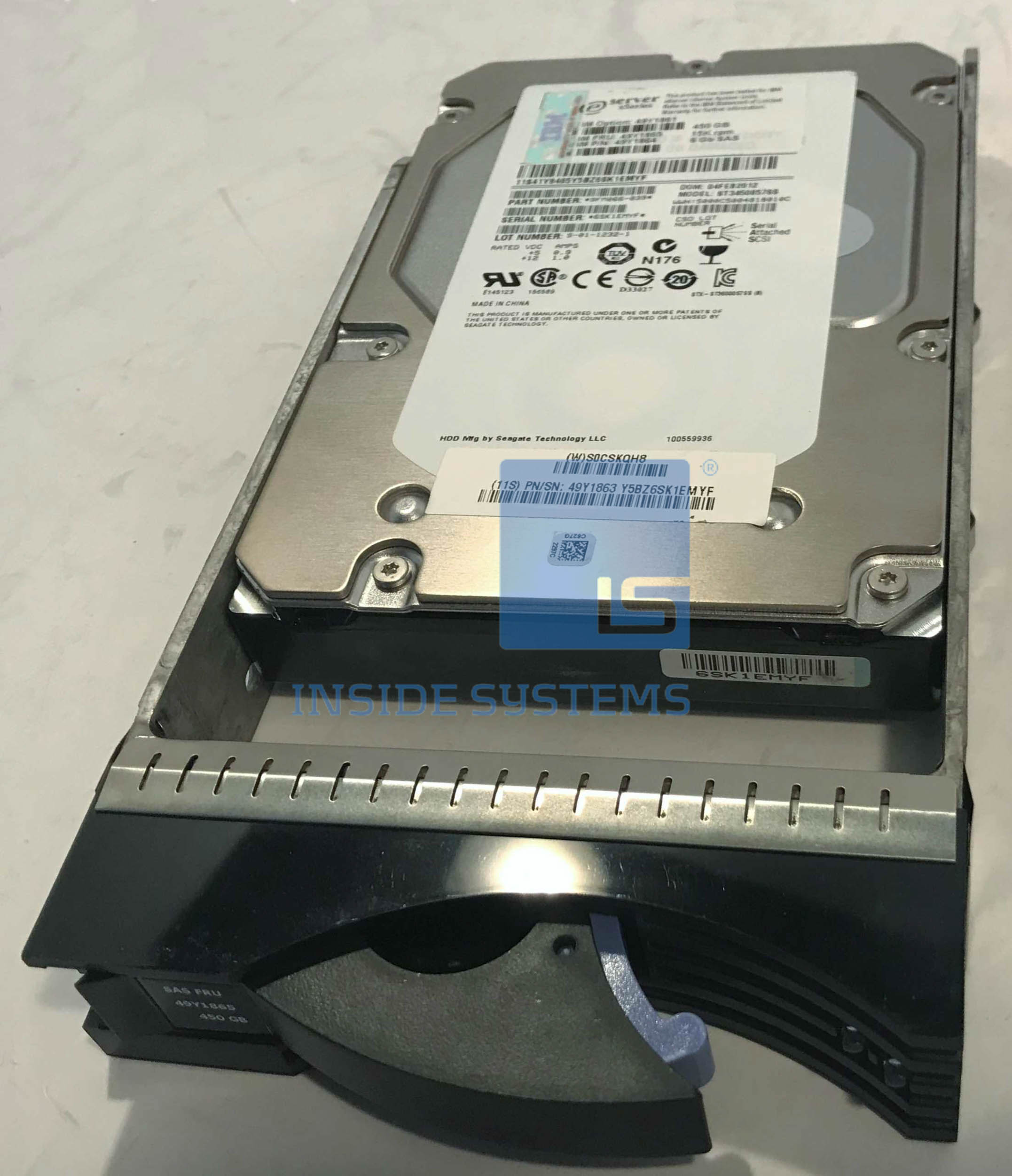 49Y1865 - IBM 450GB 15K 3.5-inch HDD 6Gbps SAS 4 49Y1865 - IBM 450GB 15K 3.5-inch HDD 6Gbps SAS - Image 2