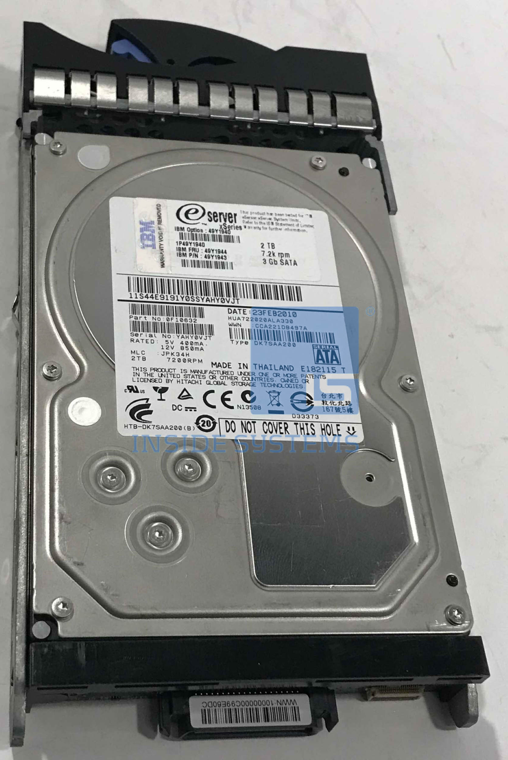 49Y1940 - 2TB 7.2KRPM Dual Port SATA 3.5" HS HDD 7 49Y1940 - 2TB 7.2KRPM Dual Port SATA 3.5" HS HDD - Image 5