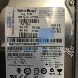 Alternative view of 49Y2052 - IBM 600GB 10K SAS Slim-HS HDD DS3524