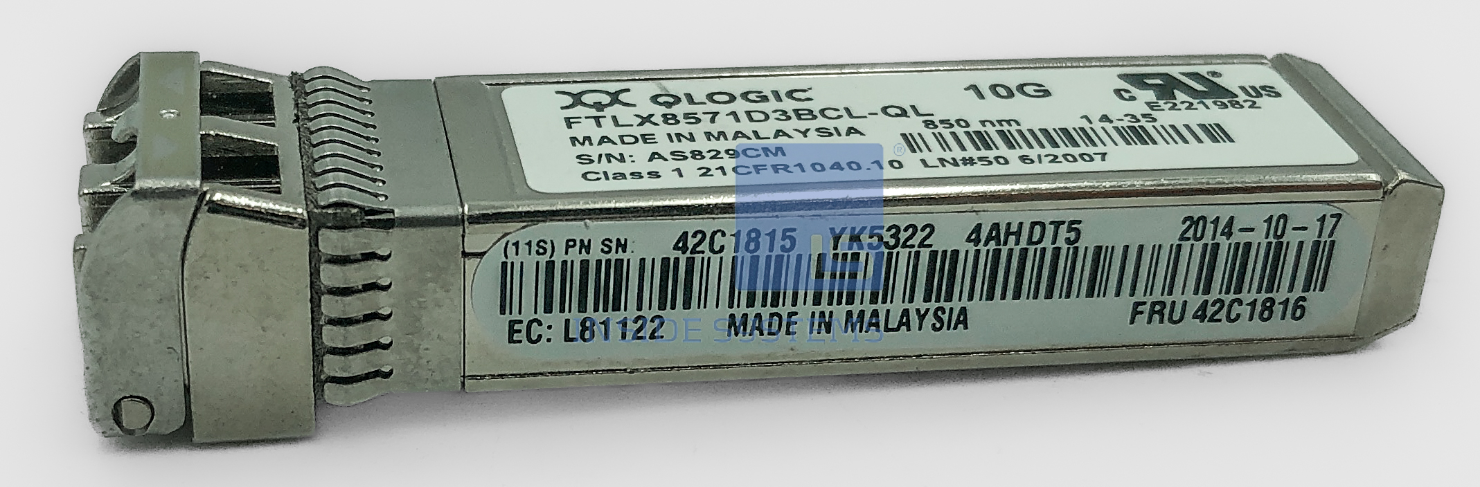 49Y4218 - IBM QLogic 10GBase-SR SFP+ Transciever 4 49Y4218 - IBM QLogic 10GBase-SR SFP+ Transciever - Image 2