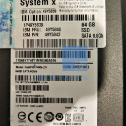 Alternative view of 49Y5839 - IBM 64GB SSD 6GB 2.5" MLC Enterprise HS
