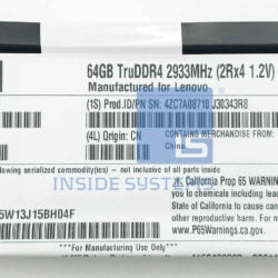 Alternative view of 4ZC7A08710-01 - 64GB TruDDR4 2933MHz (2Rx4 1.2V) RDIMM