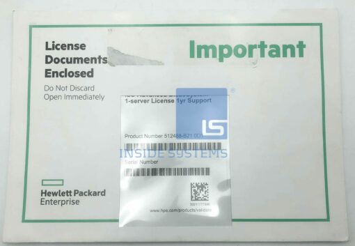512488-B21-01 - HPE ILO Advanced 1-Year Blade License | Inside Systems A/S