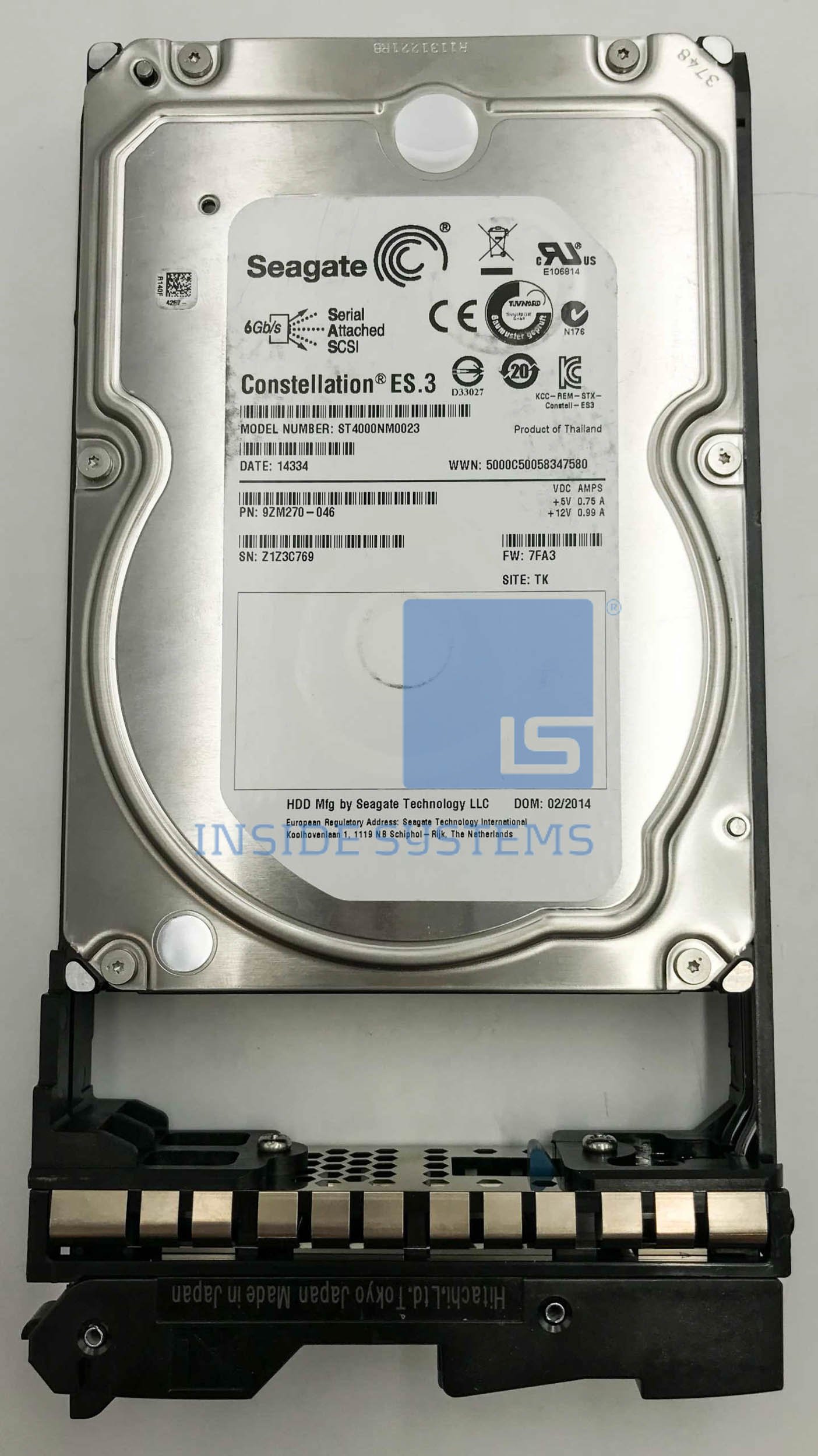 5552784-A - HDS 4TB 7.2K LFF SAS VSP G1000 10 5552784 A A