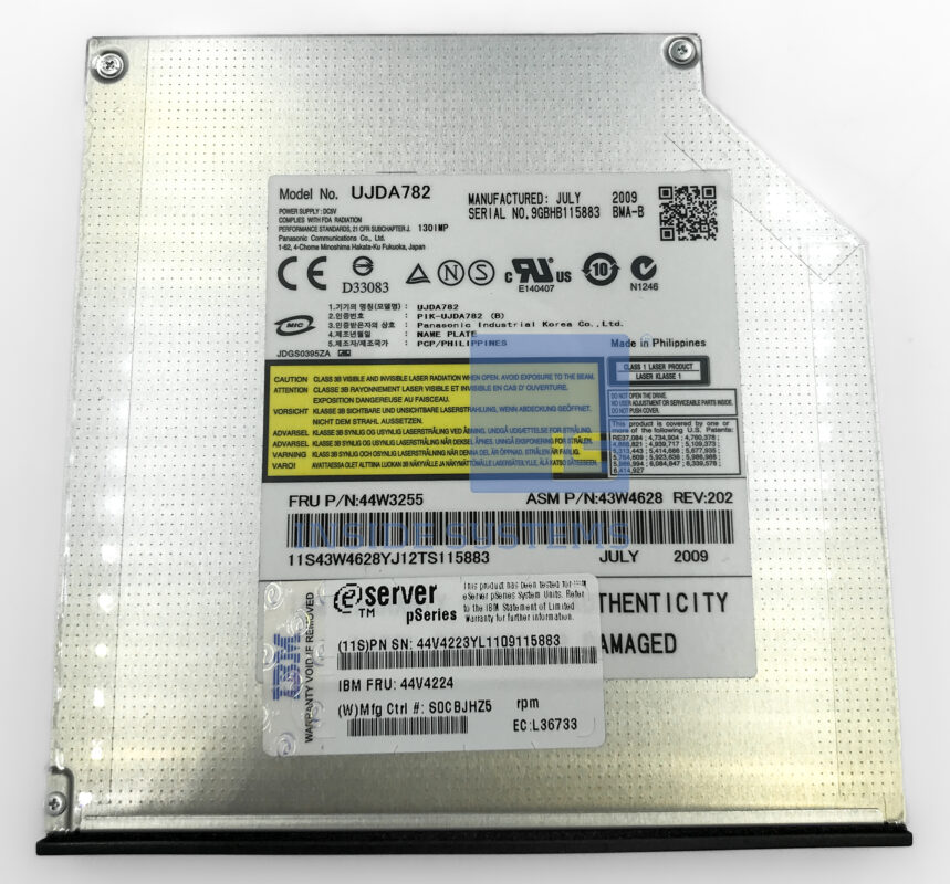 5743 - 8X/24X SATA Slimline DVD-ROM Drive | Inside Systems A/S