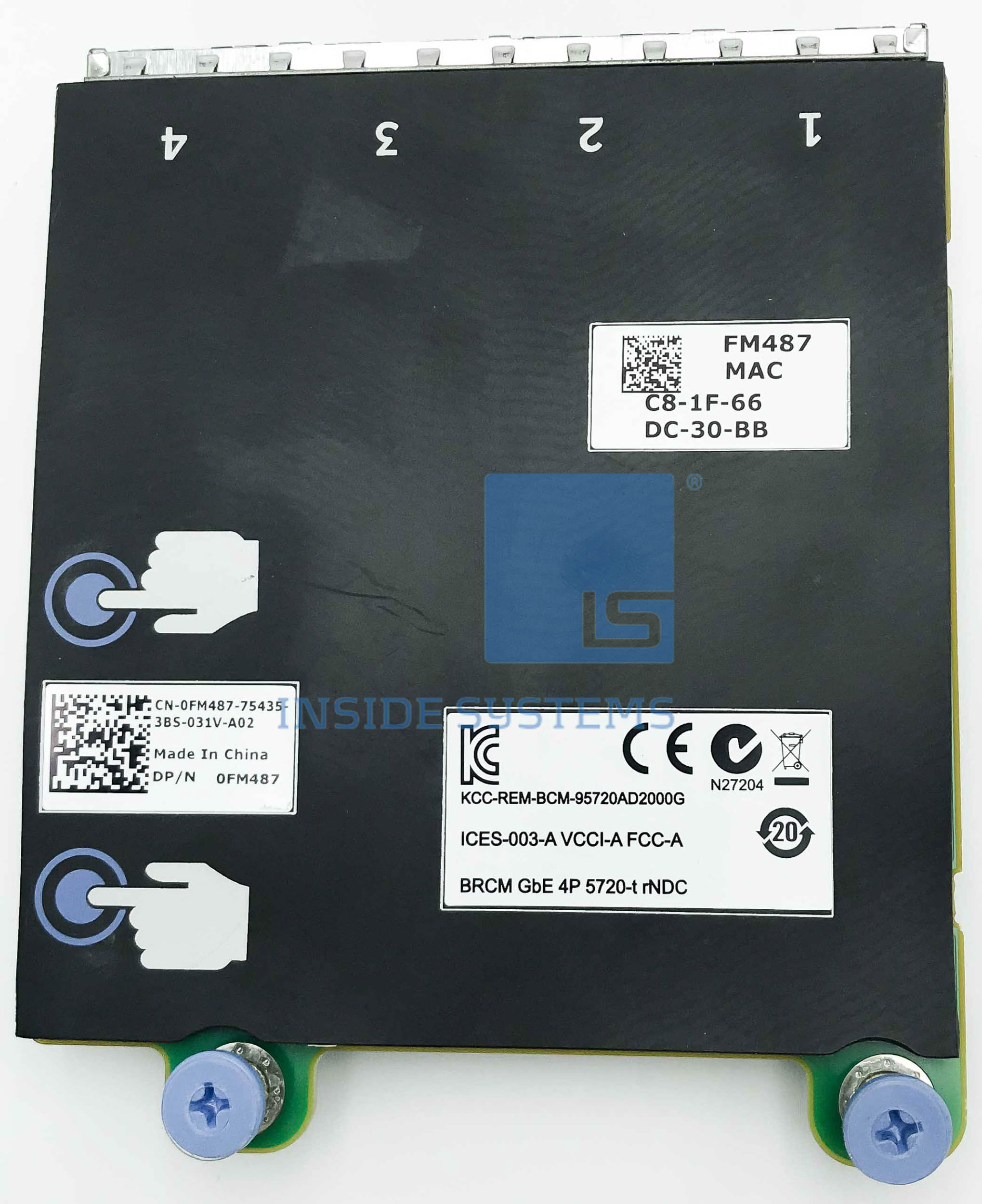 5NRFK - DELL 5720 1GB 4-Port Base-T NDC 3 5NRFK - DELL 5720 1GB 4-Port Base-T NDC