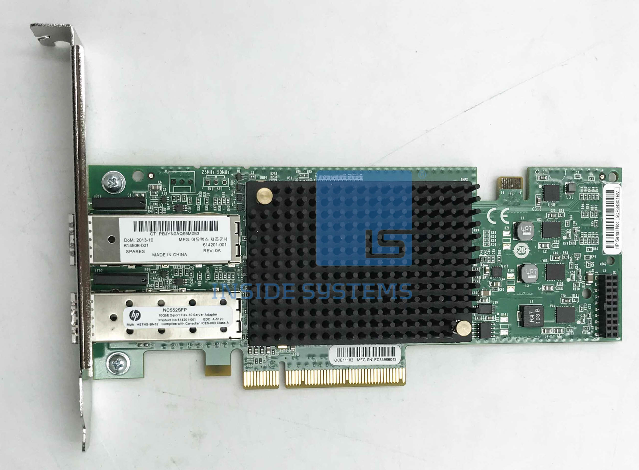 614506-001 - HP NC552SFP 10GbE 2-port Ethernet Adapt 3 614506-001 - HP NC552SFP 10GbE 2-port Ethernet Adapt