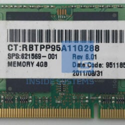 Alternative view of 621569-001 - HP 4GB PC3-10600 1333Mhz SO Dimm
