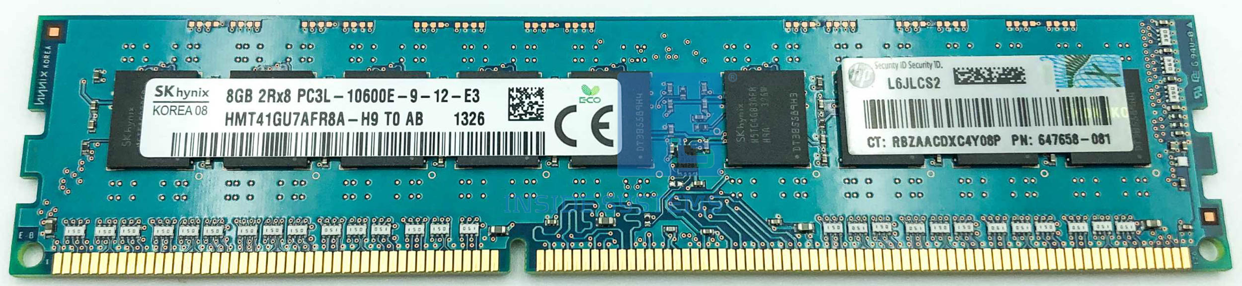 647909-B21 - 8GB (1x8GB) Quad Rank x4 PC3L-10600E 3 647909-B21 - 8GB (1x8GB) Quad Rank x4 PC3L-10600E