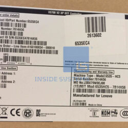 Alternative view of 6535-EC4-01 - Lenovo V3700 V2 XP SFF Control Enclosure