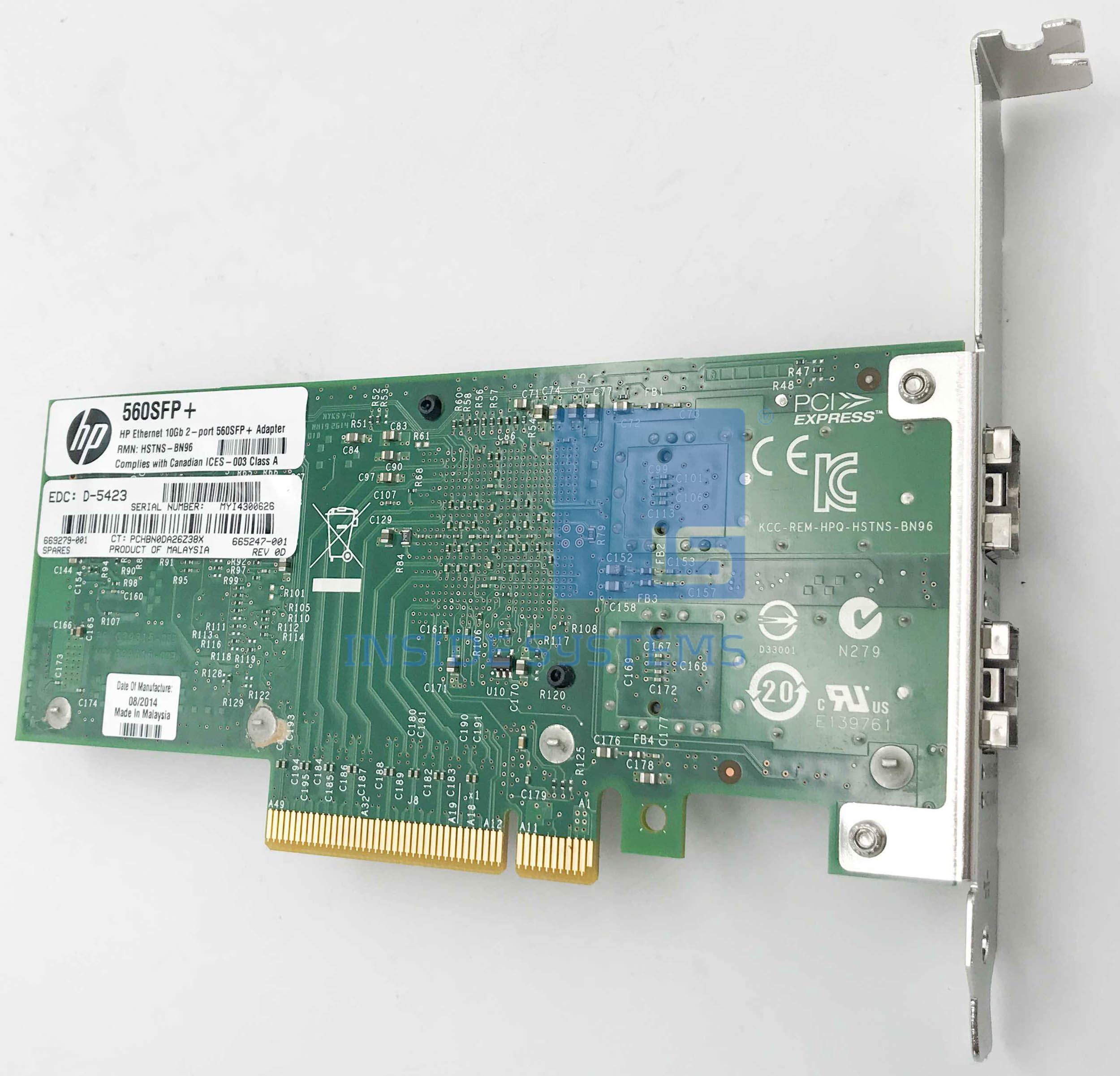 665249-B21 - HPE 560SFP+ 10GB 2-Port Adapter 4 665249-B21 - HPE 560SFP+ 10GB 2-Port Adapter - Image 2