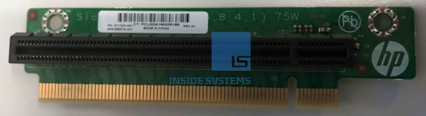 686676-001 - HP RISER CARD X16 For DL320e G8 | Inside Systems A/S