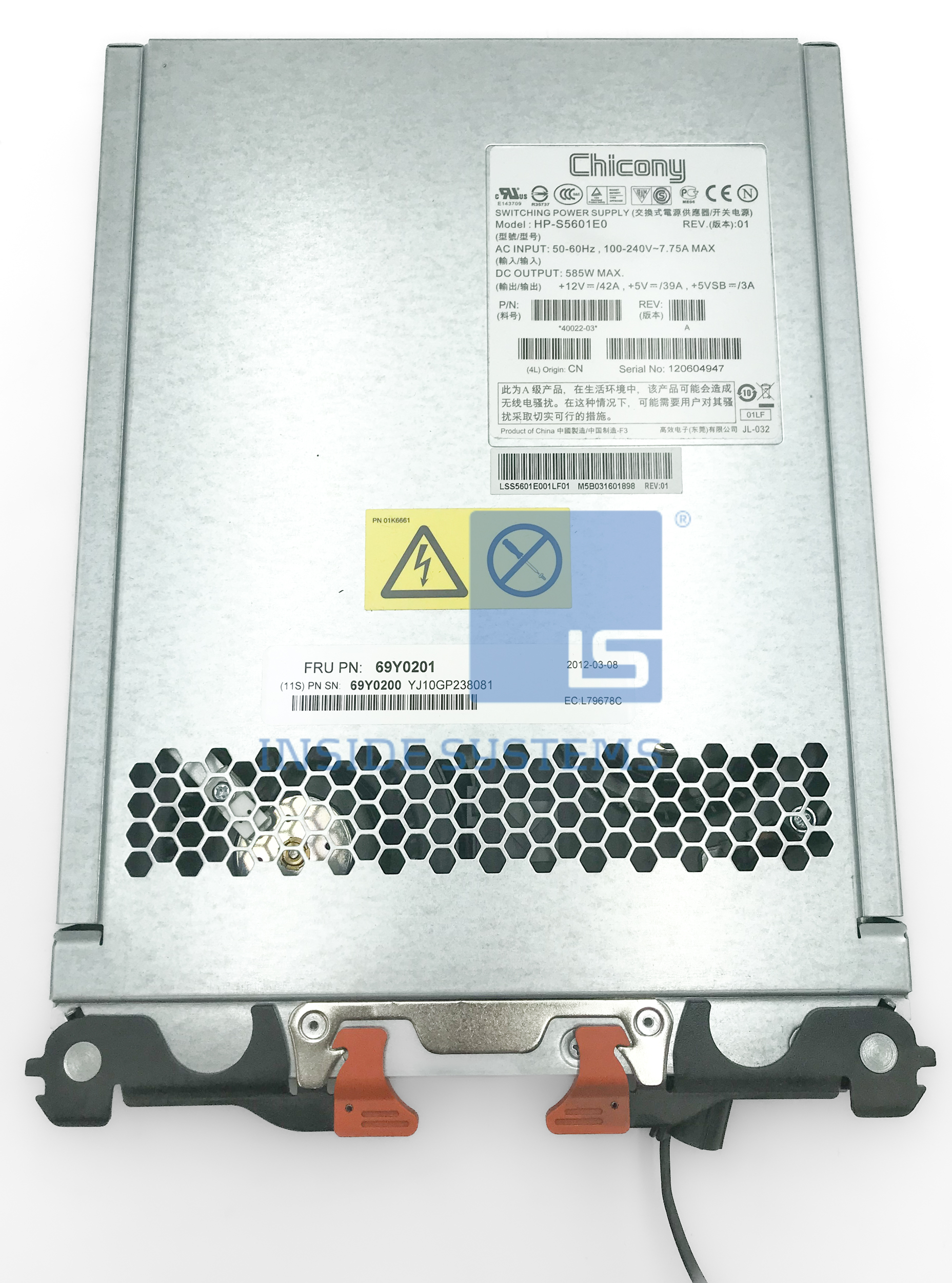 69Y0201 - Power Supply 585W AC 2 69Y0201 - Power Supply 585W AC - Image 2