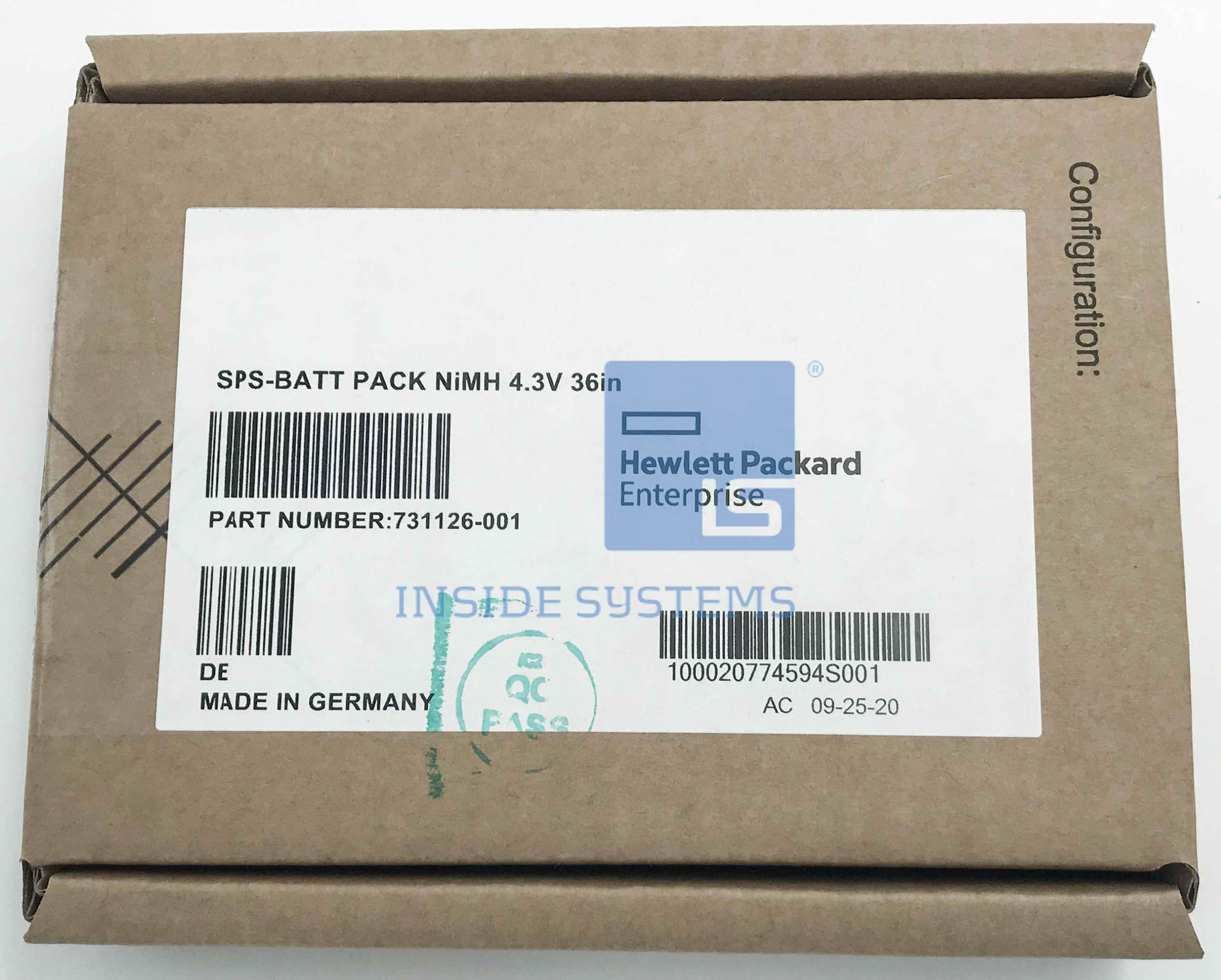 731126-001-01 - HPE Battery Pack 4.3V NiMH 36" 4 731126-001-01 - HPE Battery Pack 4.3V NiMH 36" - Image 2