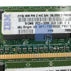 Alternative view of 73P3522 - 1GB (2x 512MB) PC2-3200 SDRAM RDIMM
