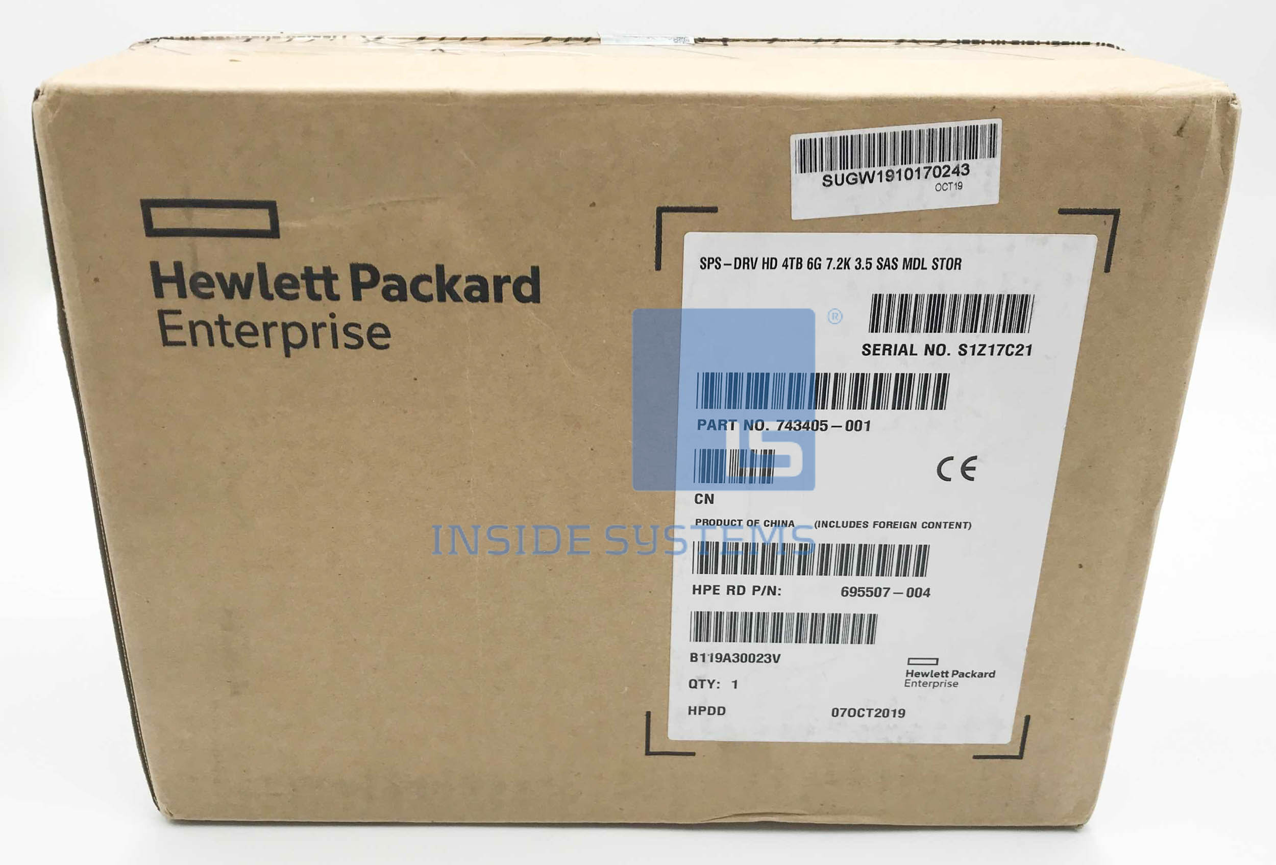 743405-001-01 - StoreAll 4TB 7.2K 6G SAS 3.5" HDD 12 743405 001 01 A