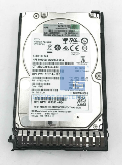 HPE 1.2TB 10K 12G SAS 2.5