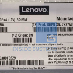 Alternative view of 7X77A01304-01 - 32GB DDR4 2666MHz 2Rx4 1.2V RDIMM