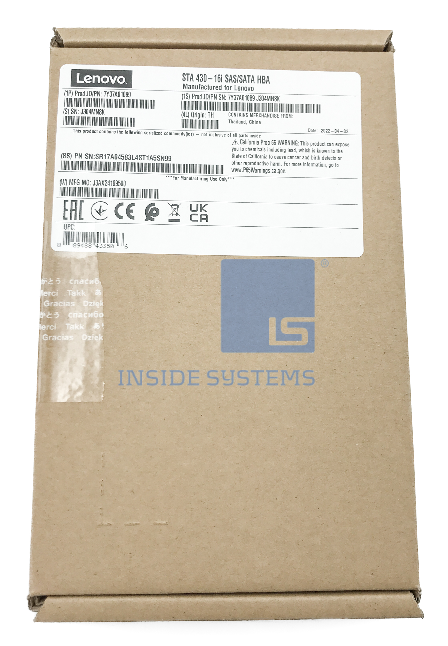 7Y37A01089 01 A
