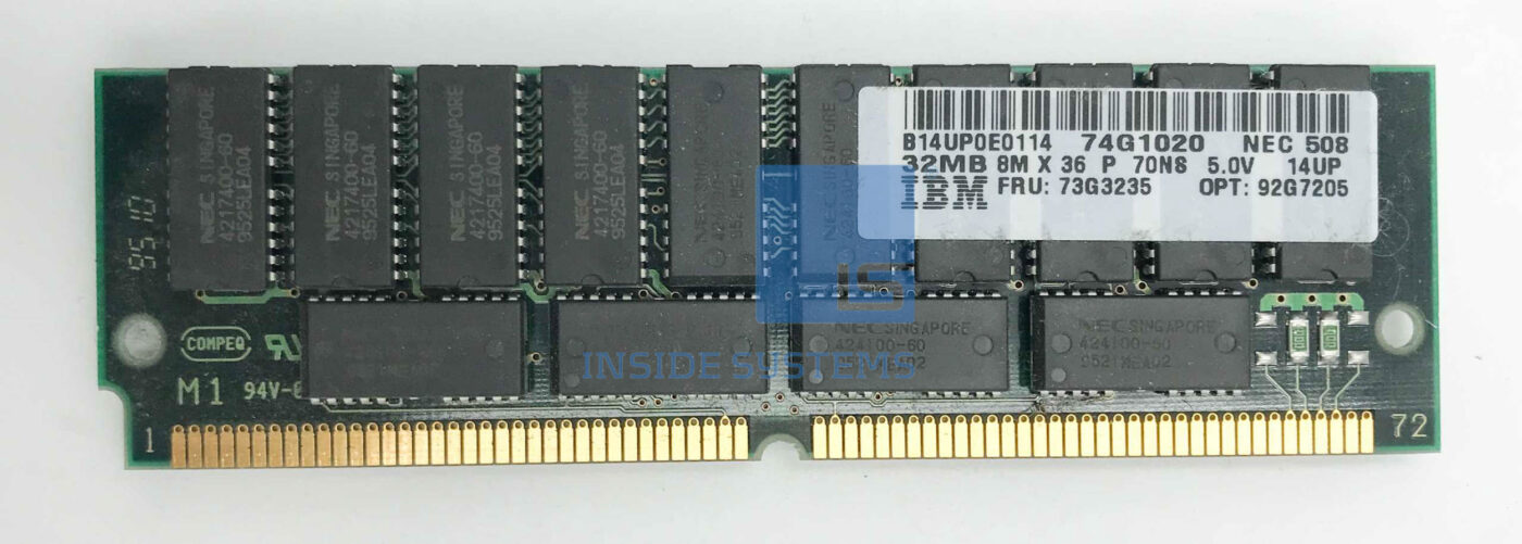 8184380 - IBM 32MB SIMM Memory Module | Inside Systems A/S
