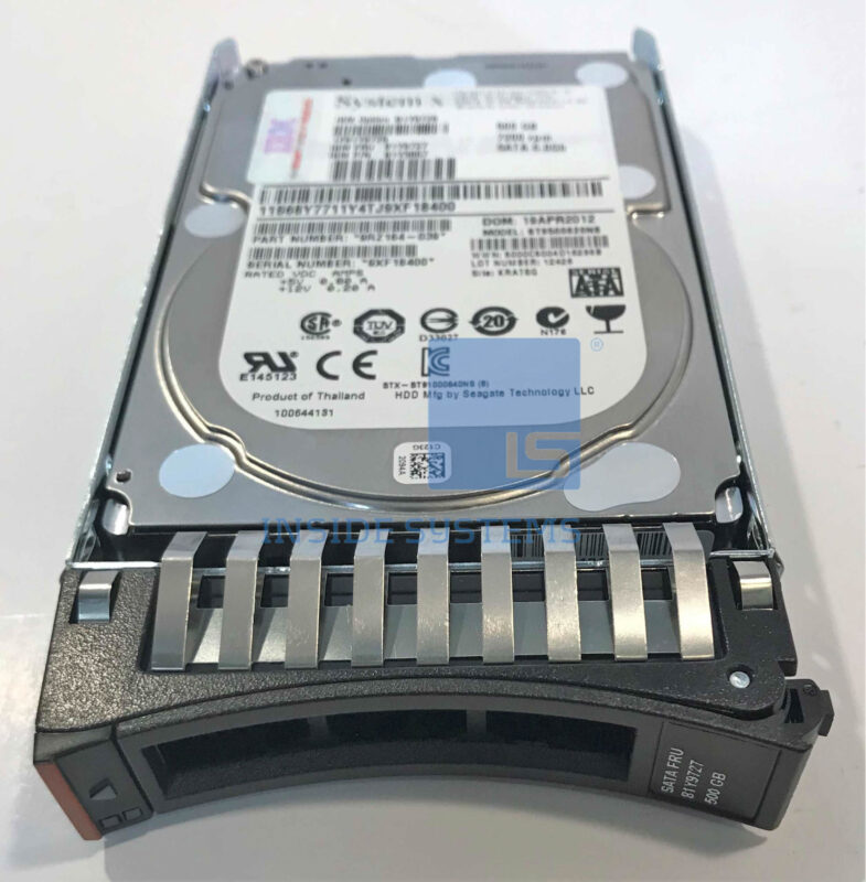 81Y9727 - IBM 500GB 7.2K 6Gbps SATA 2.5 SFF SlimHS | Inside