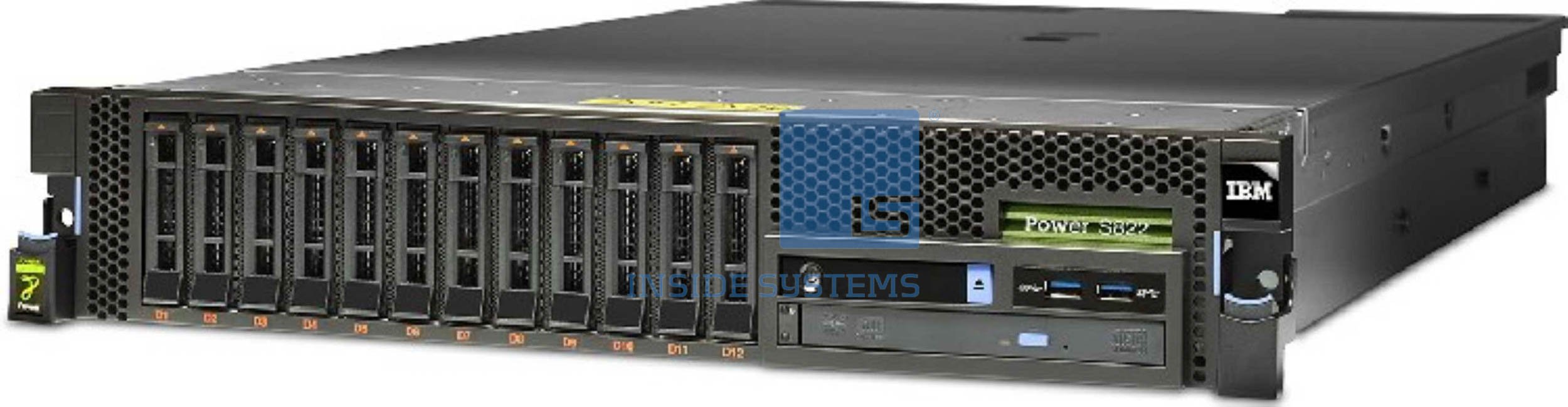 8247-22L-02 - IBM S822L 2*12-C 3.02GH POWER8 Linux | Inside