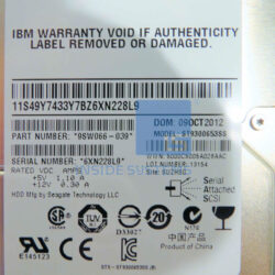 Alternative view of 85Y6185 - IBM 300GB 15K 6Gb 2.5" SAS SFF HDD
