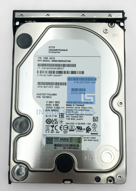 HDD HP 1TB SATA 6G 2.5” – 765453-B21, 765868-001 – Nuovo Sigillato