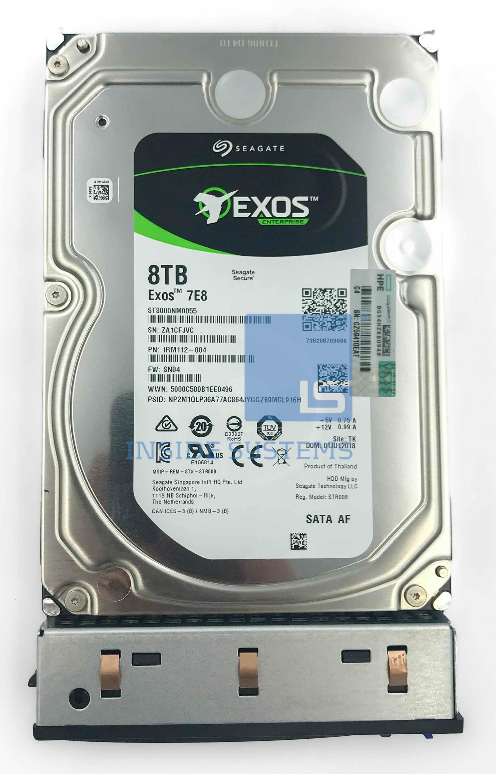 864696-001 - HPE CL 8TB 6G SATA 7.2k LFF 512e SGT HDD 2 864696-001 - HPE CL 8TB 6G SATA 7.2k LFF 512e SGT HDD