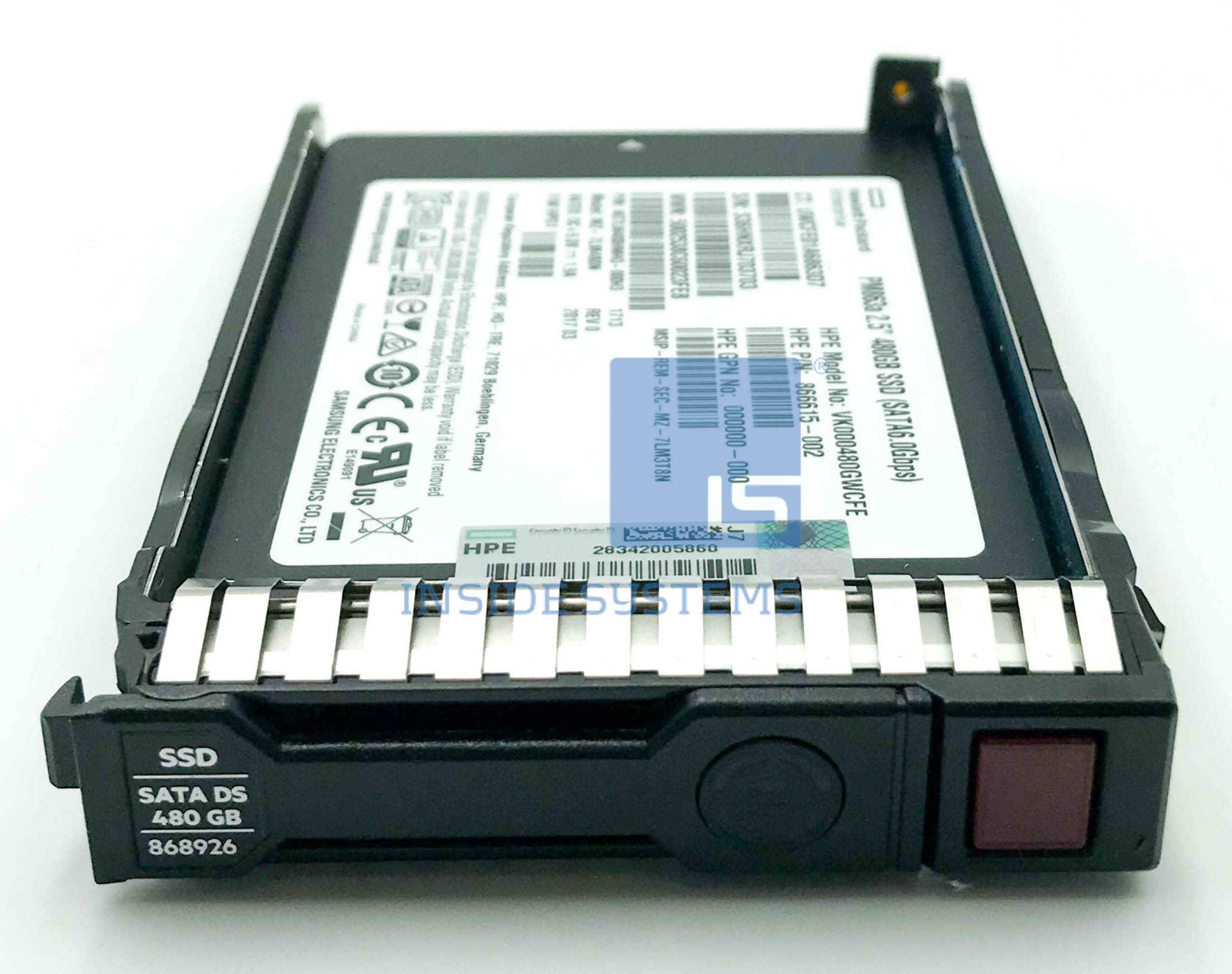 868818-B21 - 480GB 6G RI DS SC SATA 2.5" SSD 3 868818-B21 - 480GB 6G RI DS SC SATA 2.5" SSD