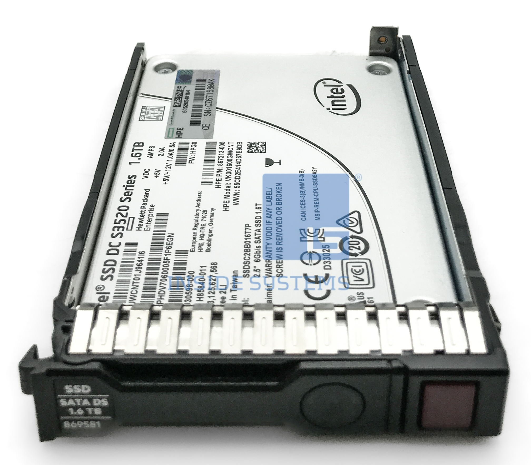 869386-B21 - 1.6TB 6G RI SC SATA 2.5" SSD 4 869386-B21 - 1.6TB 6G RI SC SATA 2.5" SSD - Image 2