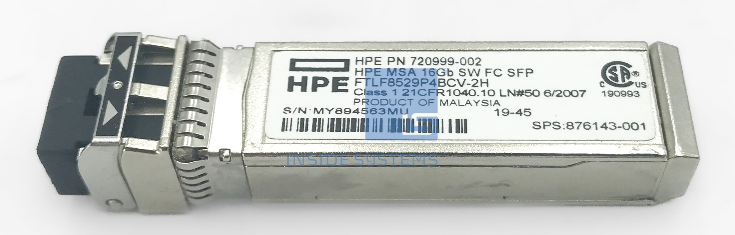 876143-001 - HPE MSA 16GB SW FC SFP+ Single Unit 4 876143-001 - HPE MSA 16GB SW FC SFP+ Single Unit - Image 2