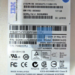 Alternative view of 9406-1794 - 177GB SAS SFF-2 SSD w/eMLC (IBM i)