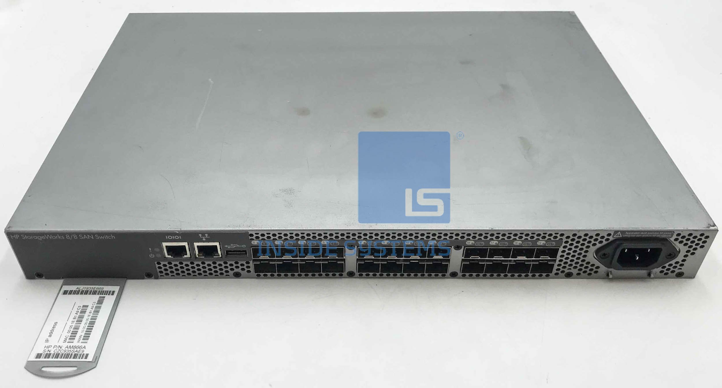 AM866A-03 - HPE 8/8 Base(24-Active)E-Port San Switch 9 AM866A 03 A