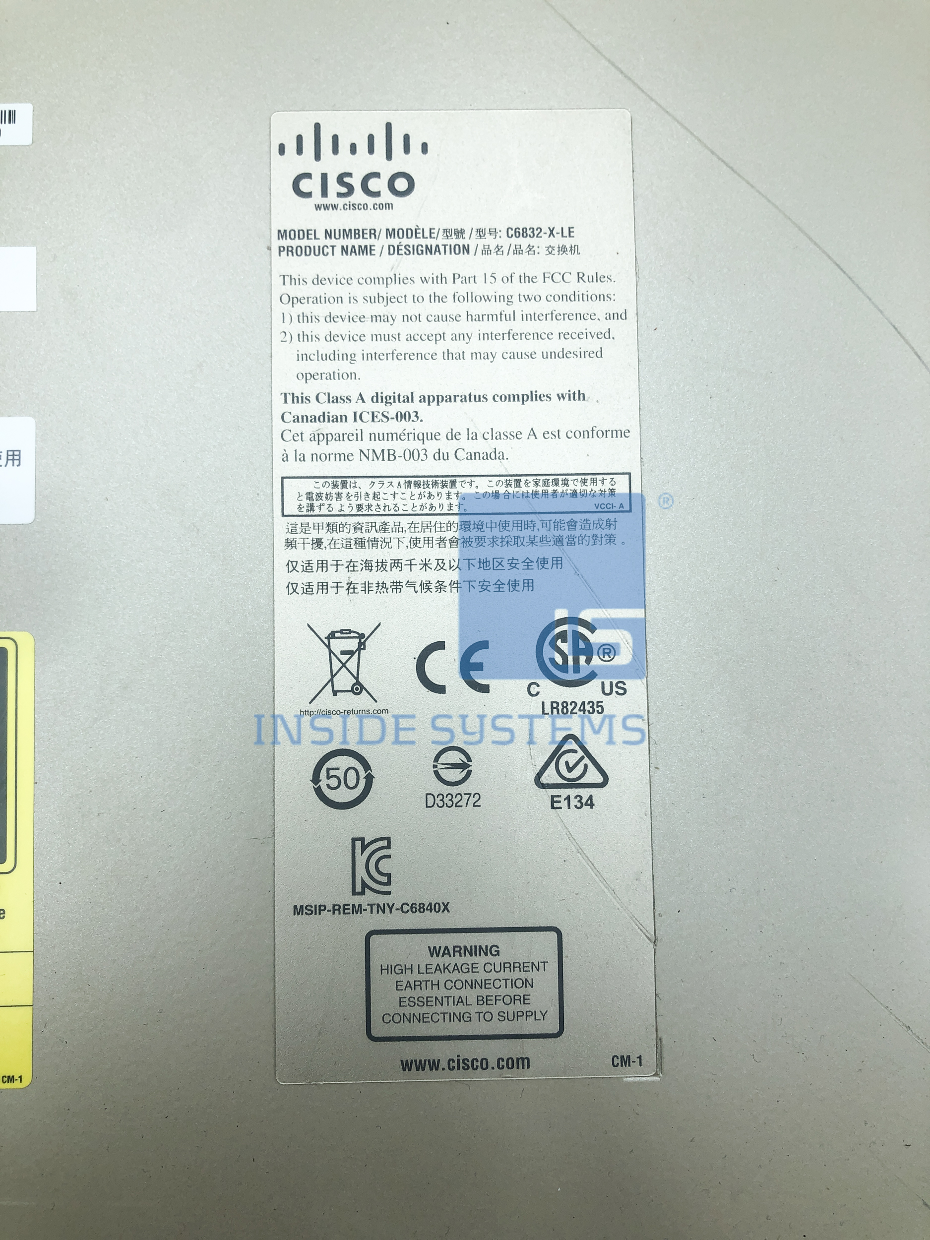 C6832-X-LE - Cisco Catalyst C6832-X 32-Port Switch 3 C6832-X-LE - Cisco Catalyst C6832-X 32-Port Switch - Image 2