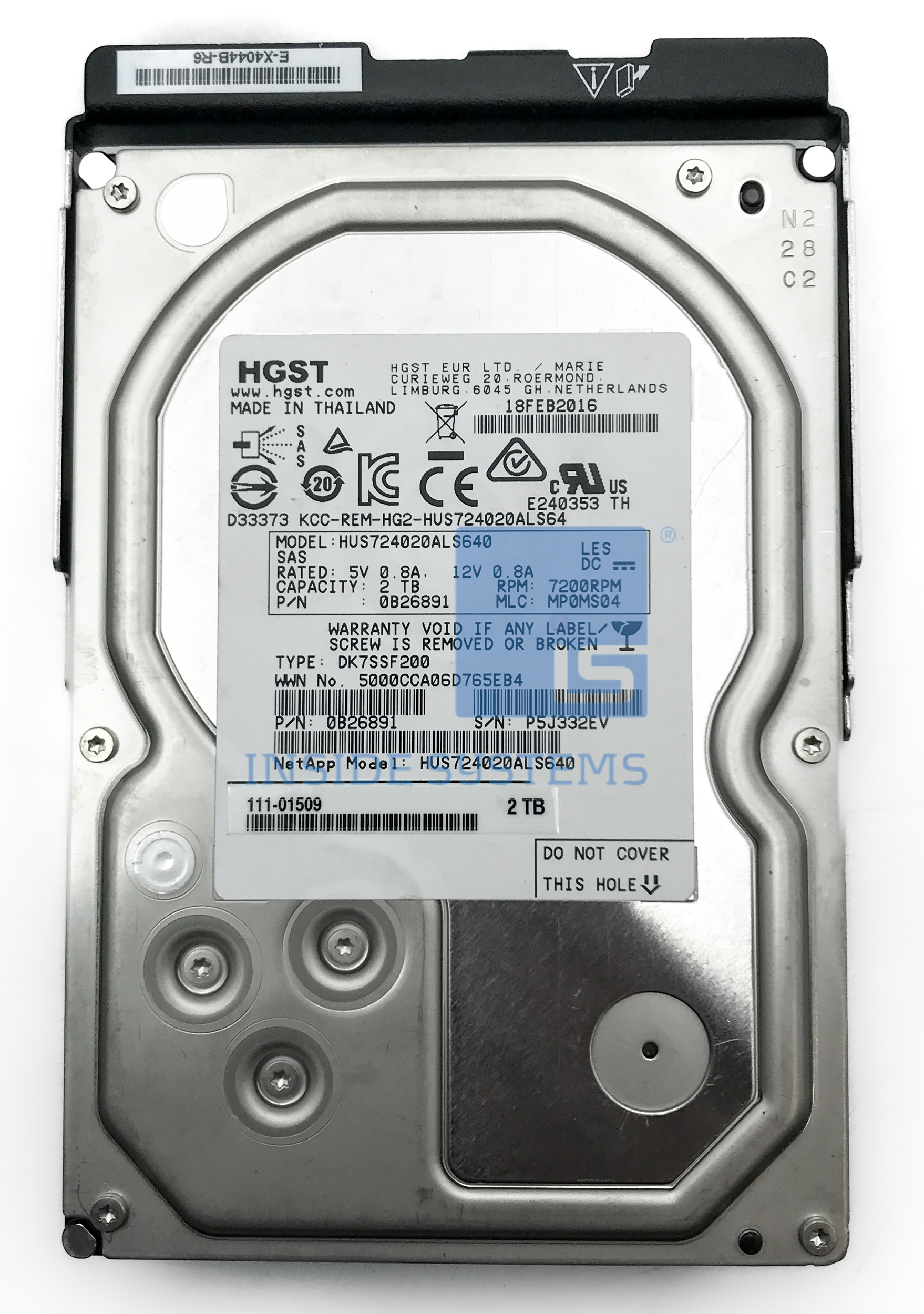 E-X4044B-R6 - 2TB 7.2k 6G NL-SAS 3.5" Non-FDE HDD DA 5 E X4044B R6 A