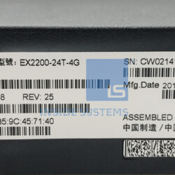 Alternative view of EX2200-24T-4G - Juniper EX2200 24-Port Base-T / 4xSFP