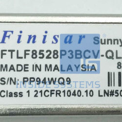 Alternative view of FTLF8528P3BCV-QL - FINISAR 8.5 GB SFP+ TRANSCEIVER