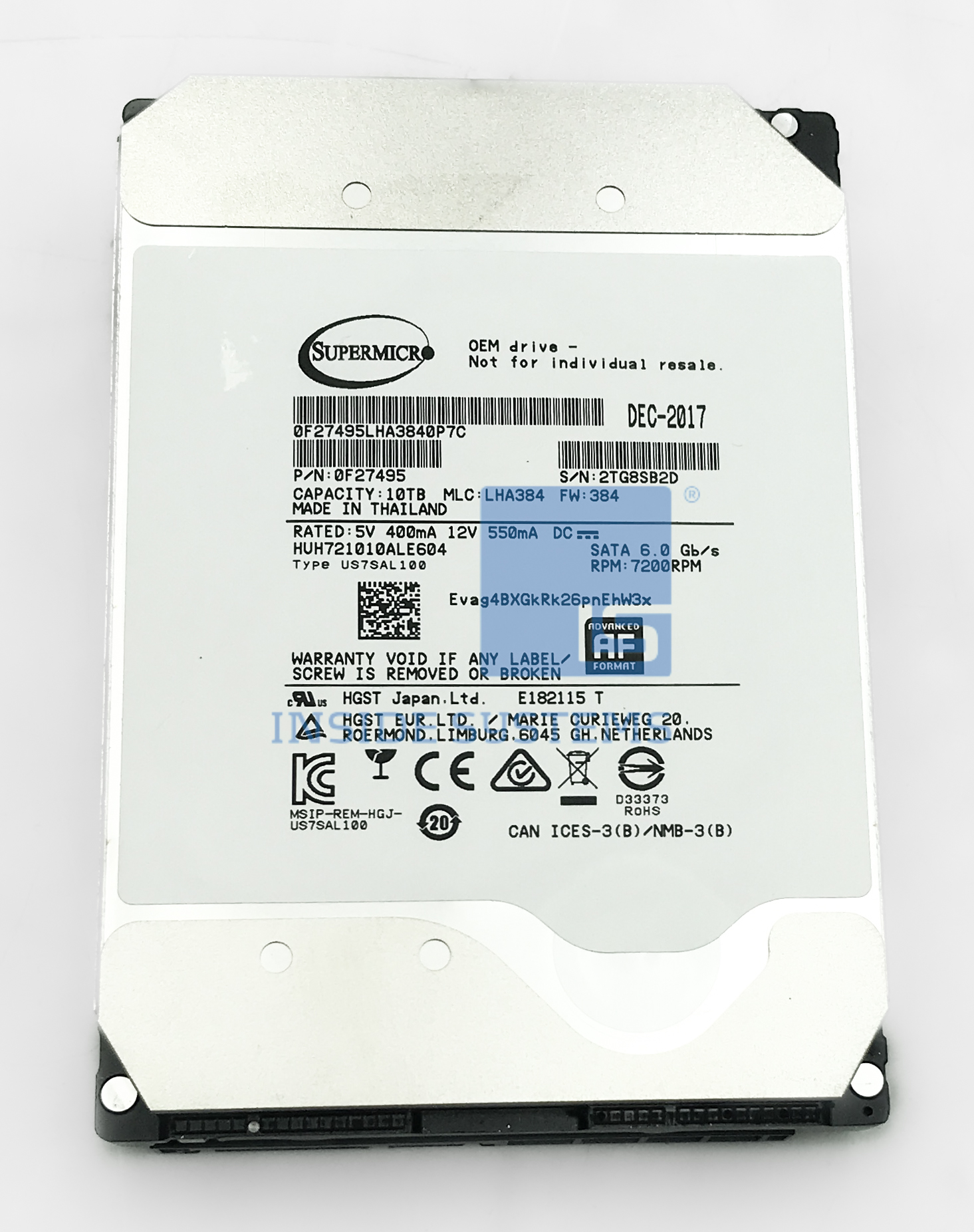 HDD T10T SM0F27495 A