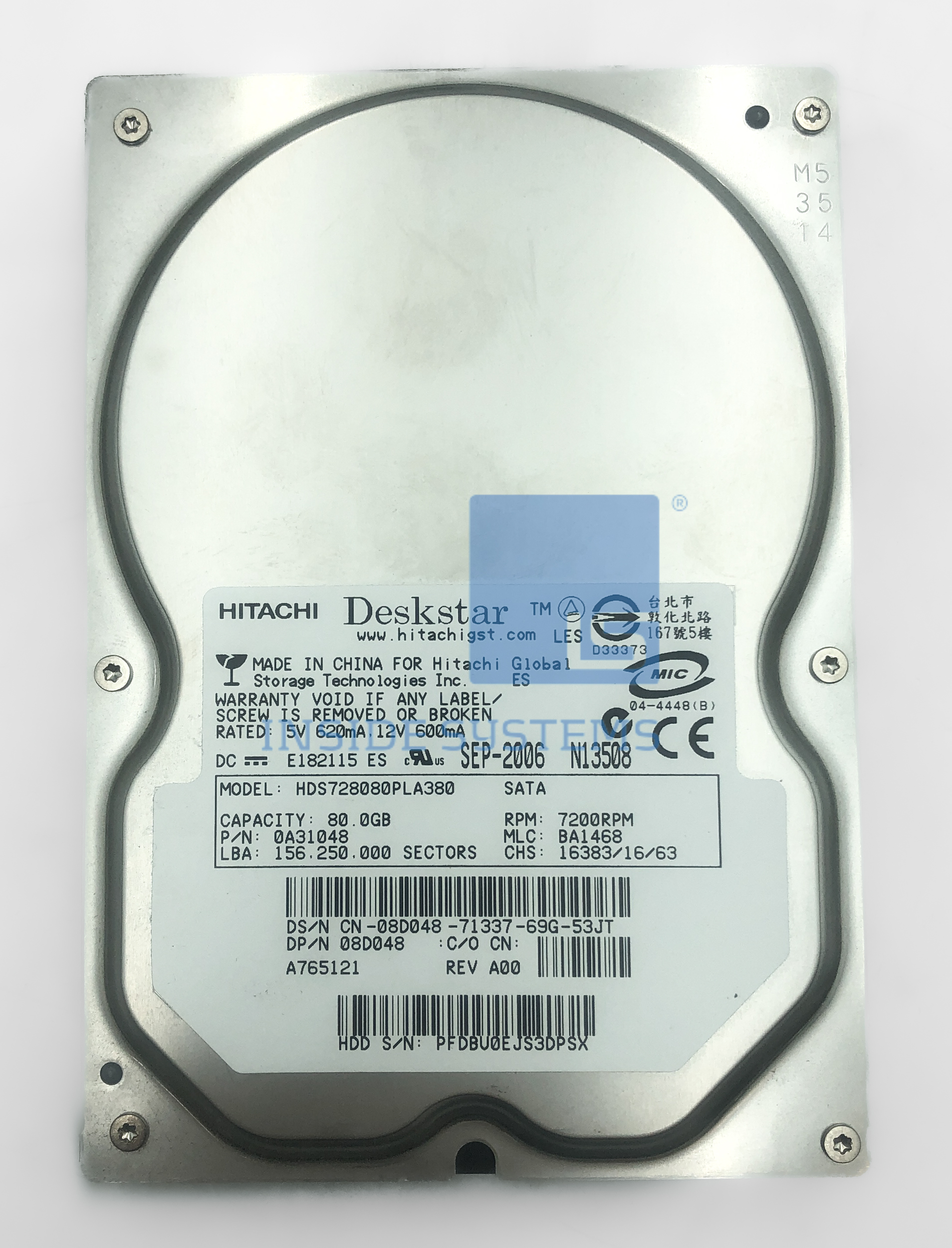 HDS728080PLA380 A