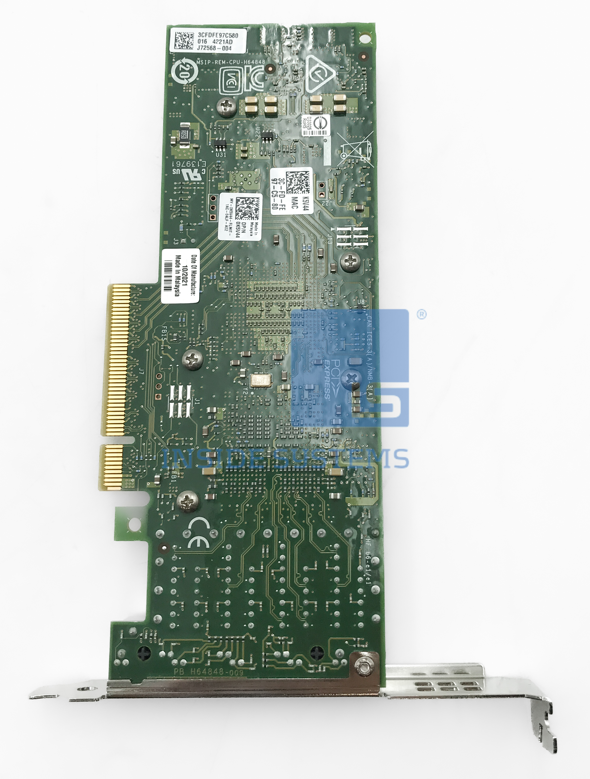 K5V44-FH - DELL X710-T4 10GB 4-Port Base-T NIC FH 4 K5V44-FH - DELL X710-T4 10GB 4-Port Base-T NIC FH - Image 2