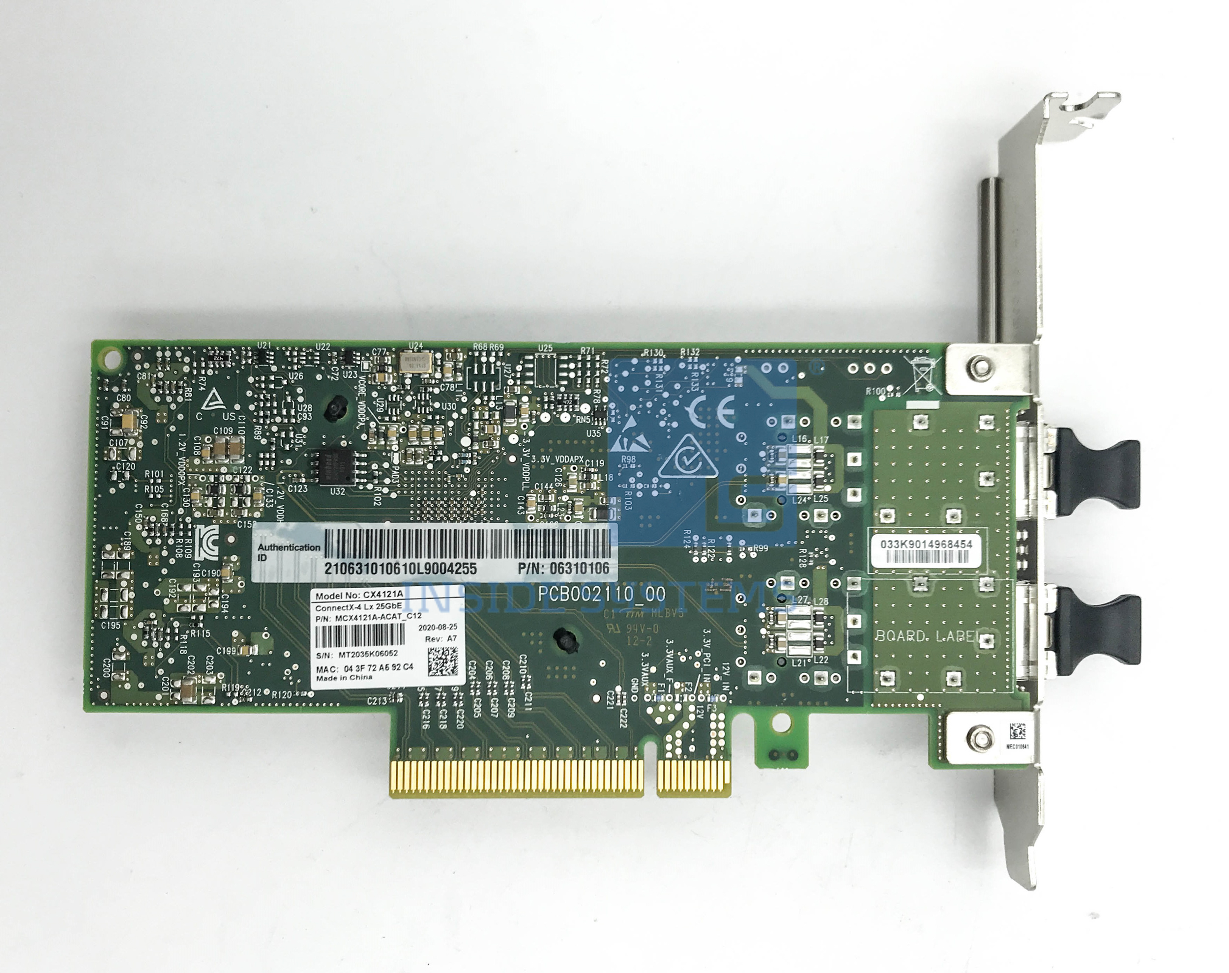 MCX4121A-ACAT - Mellanox 10/25GbE 2-port PCI Ethernet FH 4 MCX4121A-ACAT - Mellanox 10/25GbE 2-port PCI Ethernet FH - Image 3