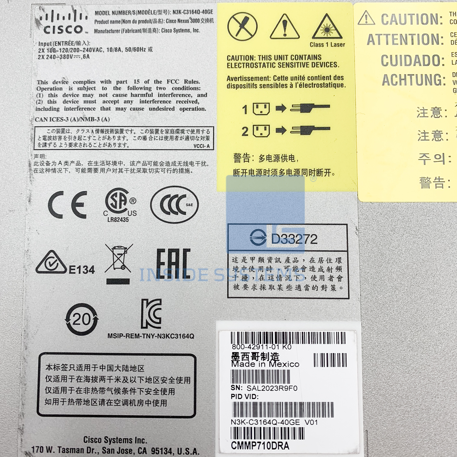 N3K-C3164Q-40GE - 3164Q 64x40GE QSFP+ 3 N3K-C3164Q-40GE - 3164Q 64x40GE QSFP+ - Image 3