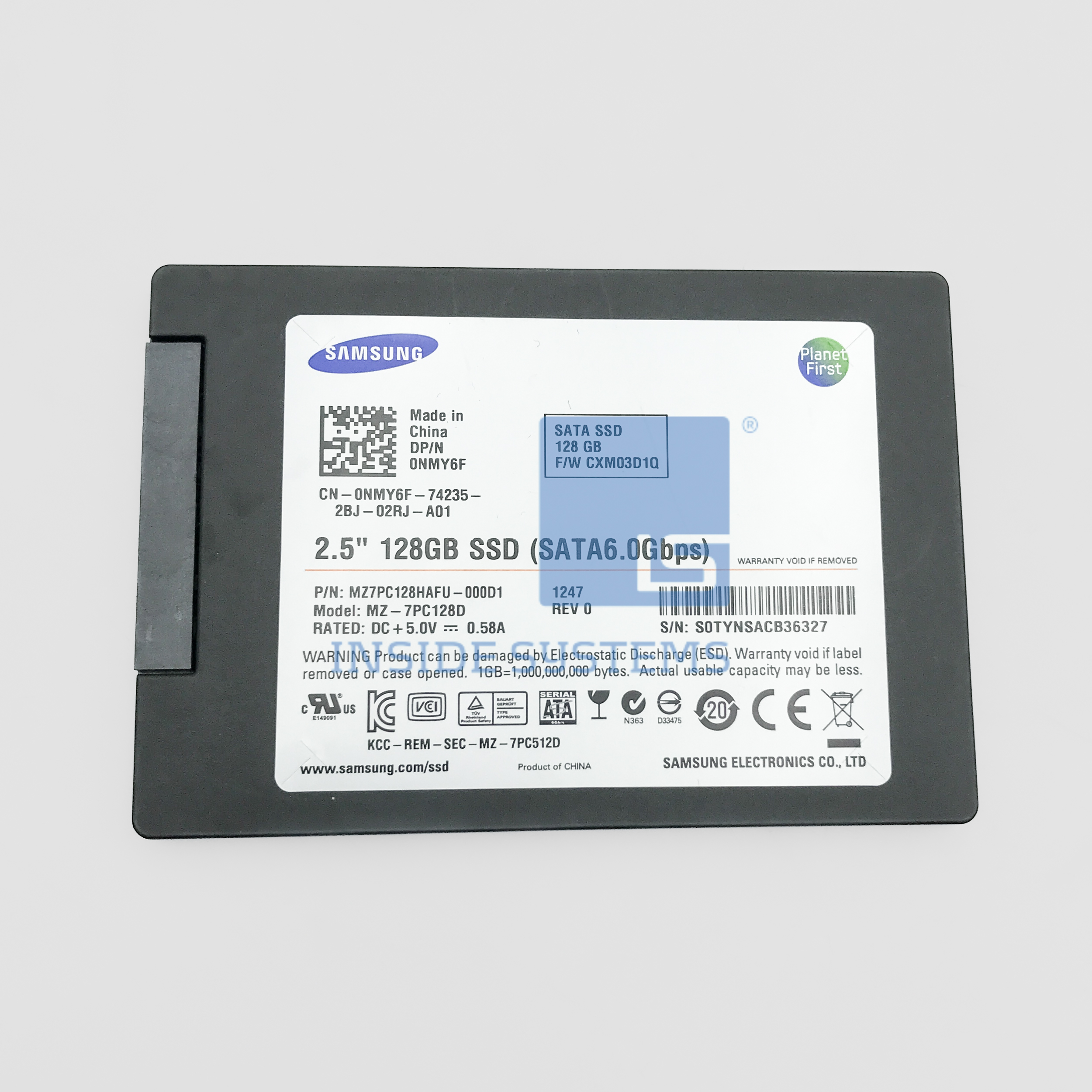 NMY6F - DELL 128GB 6G SATA 2.5" SSD 8 NMY6F A