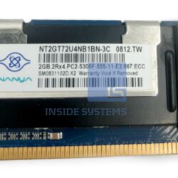 Alternative view of NT2GT72U4NB1BN-3C - 2GB 2RX4 PC2-5300F 667MHz DIMM
